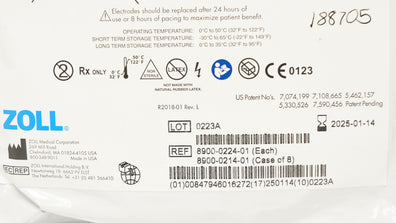 Zoll 8900-0224-01 OneStep CPR Complete Adult Multi-Function Electrodes (x)
